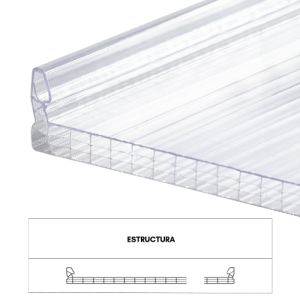 PANEL ARKOPAL TOP PC CRISTAL 10MM 0.60M X 11.80M