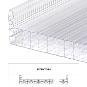 PANEL ARKOPAL TOP PC 20MM CRISTAL 1.00M X 11.80M