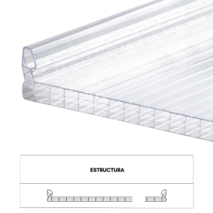 PANEL ARKOPAL TOP PC 6MM CRISTAL 0.60M X 11.80M