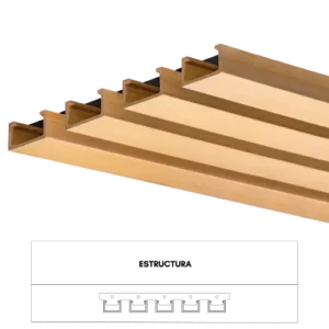 EKOWOOD L 40-25 WPC GOLD 0,040M X 0,025M X 2,9M