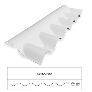 CABALLETE ARTICULADO TEJA ECOROOF P7 UPVC 2.5MM BLANCO X 2UND