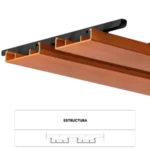 Arkowood L 100-25 WPC | Listón Tipo Madera Antes Ekowood