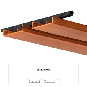 Arkowood L 100-25 WPC | Listón Tipo Madera Antes Ekowood