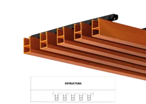 Listones en WPC Arkowood L 50-30 | Antes Ekowood L