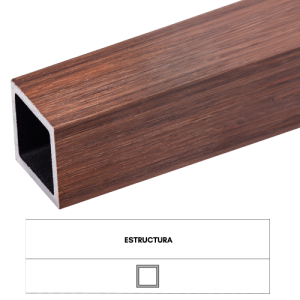 ARKOWOOD E 50-50 2DA GENERACION WPC TEKA MATT VETEADO 0,05M X0,05M X 2,9M