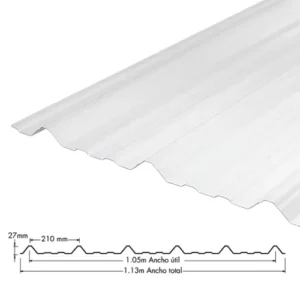 TEJA ECOWALL 27 UPVC 2MM BLANCO 1.13M X 11.80M