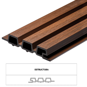 ARKOWOOD WALLPANEL EXT 3D 160-30 3PASTILLAS WPC NOGAL CEPILLADO 0.160M X 0.030M X 2.90M