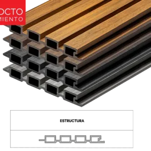 ARKOWOOD WALLPANEL EXT 3D 220-24 4PASTILLAS WPC CEPILLADO 0.220M X 0.024M X 2.90M