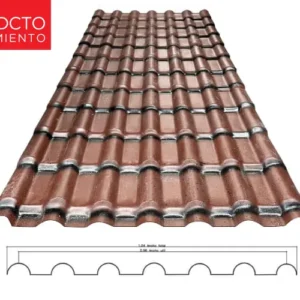 TEJA ECOROOF COLONIAL UPVC CAFE 2MM 1.04M x 5.037M