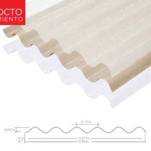 TEJA ONDULA P7 PC 0.7MM 0.92M X 1.22 SIN FILM